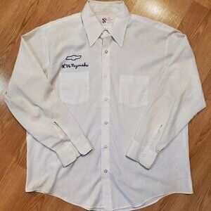 Vintage Red Kap Embroidered Chevy Work Shirt - Men's 17-34 (Large)